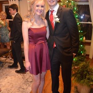 Burgundy Formal Dress